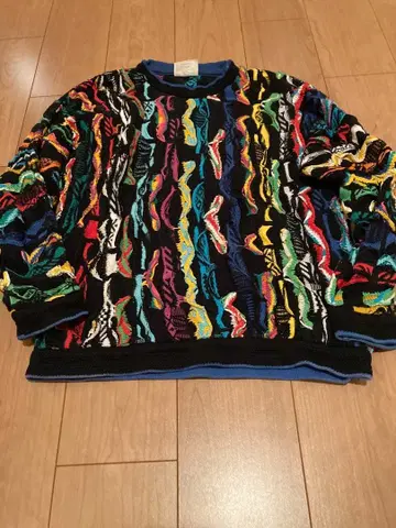 Coogi 컬러풀 무늬 스웨터 M
