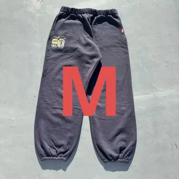 9090 넘버링 체크 스웨트 팬츠