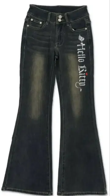 완판템 SPINNS 키티 플레어 팬츠 청바지 M 희공이