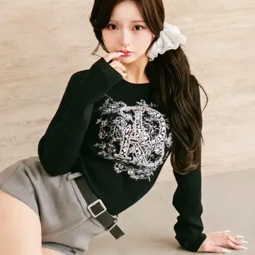 미개봉 새상품 다리치 darich 니트 블랙 프리 사이즈