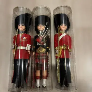 영국 근위병풍 인형 3체 세트
