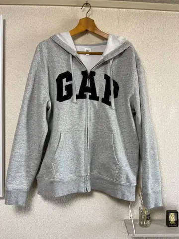 GAP 풀 집업 후드티 그레이