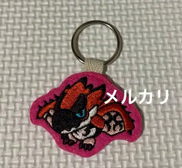 몬스터 헌터 더블 크로스 자수 패치 키링 리오레우스