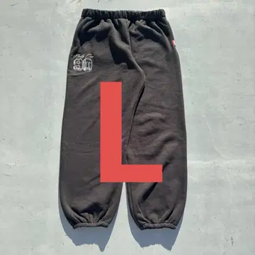 9090 넘버링 체크 스웻 팬츠