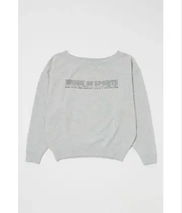 오프숄더 로고 맨투맨