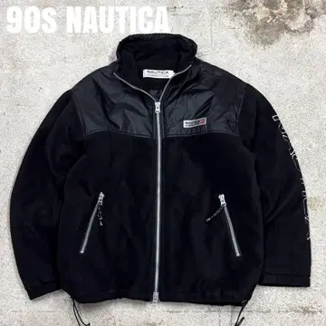 90s NAUTICA 노티카 보아 플리스 블루종