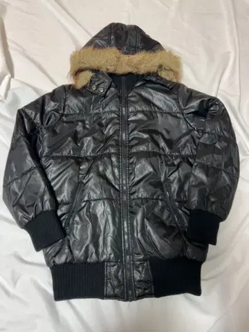 y2k 00's 헤이세이 갸루 퍼 달린 광택 아우터