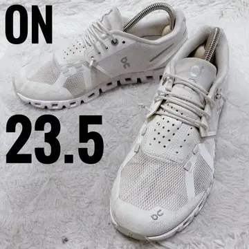 온 화이트 스니커즈 레이스업 여성용 캐주얼 23.5cm