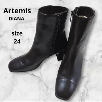 DIANA 아르테미스 바이 다이애나 숏부츠 브라운 24cm