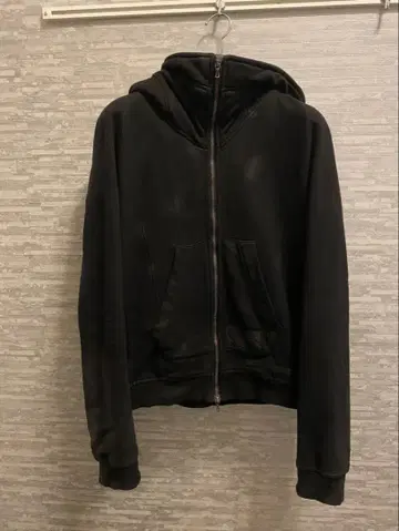 블랙 풀 집업 후드티