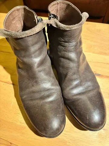 pas de calais 브라운 부츠 지퍼 포함