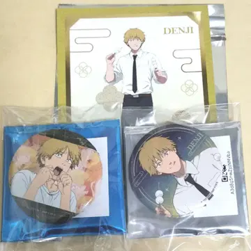 체인소 맨 덴지 캔뱃지 마네키네코 금박 엽서 A B 장면 사진