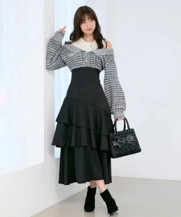 마제스틱 레곤 셔링 원피스