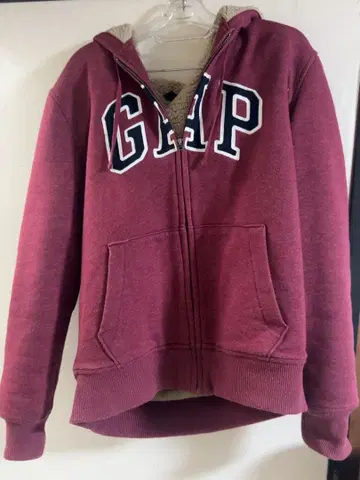 GAP 버건디 후드 파카