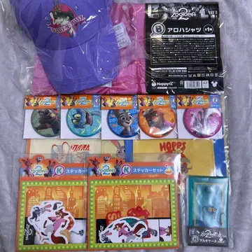 주토피아2 해피 복권 B상 D상 2종 세트 알로하 셔츠, 캡 외