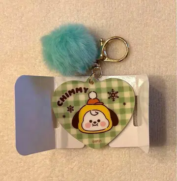 훼미리마트 한정 BT21 폼폼 달린 아크릴 키링 CHIMMY 치미
