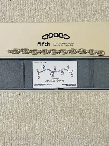 FIFTH GENERAL STORE 실버 925 체인 팔찌