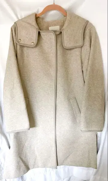 any SiS 후드 부착 울 느낌 코트 그레이지 사이즈 3