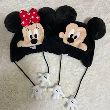 미키 & 미니 귀도리 모자