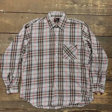 MR John 레어 캐나다제 빈티지 플란넬 셔츠 체크 L