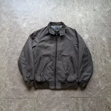 크로커다일 짧은 기장 충전솜 스윙탑 해링턴 자켓