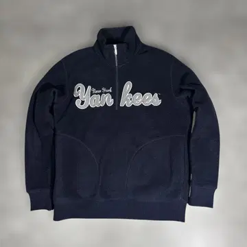 유니클로 MLB 콜라보 양키스 플리스 네이비 로고 자수 Y2K