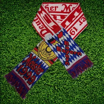 [ Used ] 축구 머플러 바이에른 뮌헨 1999 시즌 우승 기념