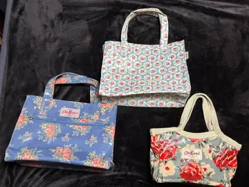 Cath Kidston 플라워 프린트 핸드백 3세트