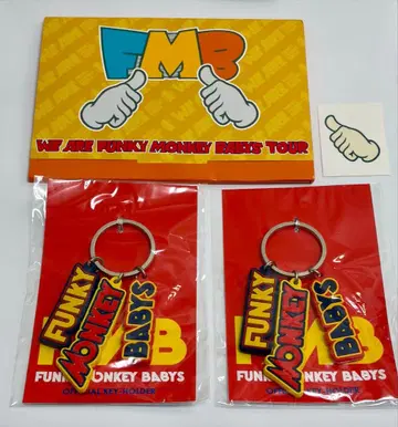 [ 새상품 4점 ] 펑키몽키베이비즈 키링 2점, 엽서, 씰