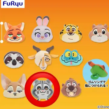 주토피아2 MASHIMASHI 봉제 인형 페이스 반지