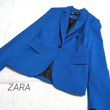 ZARA 자라 블루 테일러드 자켓 34 루즈핏 깔끔한