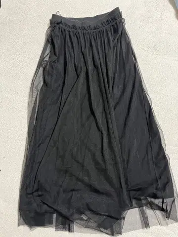 블랙 플레어 스커트 S 사이즈