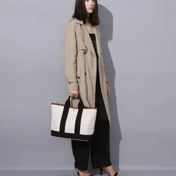 TOPKAPI 탑카피 토트백 베이지 블랙 바이컬러