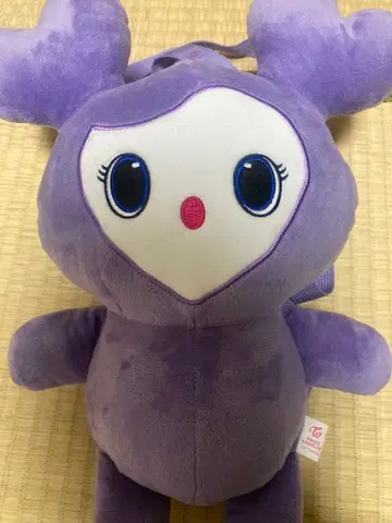 백팩형 봉제 인형 보라색
