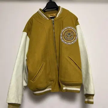 INKBEE 가죽 자켓 빈티지 스카잔 바시티 자켓