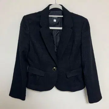 블랙 허리 쉐이프 자켓