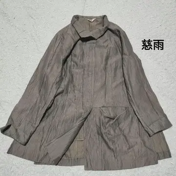 지우 센소유니코 주름 가공 얇은 소재 자켓 40 일본제