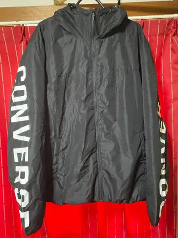 CONVERSE 컨버스 소매 로고 자켓 L 사이즈