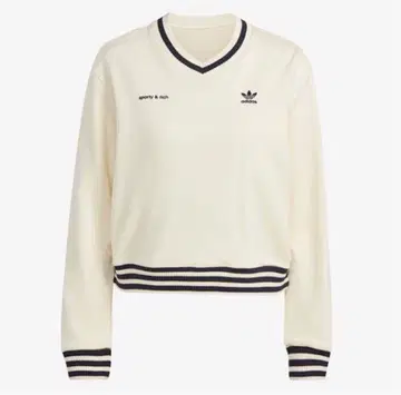 adidas x Sporty & Rich V-Neck Crew Sweat