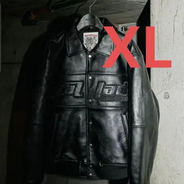 AVIREX VALLAD BLACK leather jacket XL