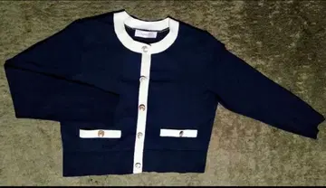 바이컬러 상의 ( 블랙 x 베이지 ) 프론트 오픈 배색