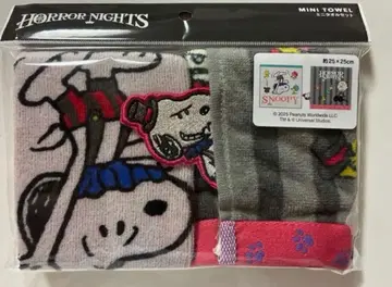 USJ 한정판 스누피 호러 나이트 미니 타월 세트