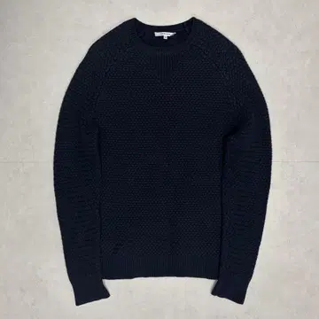 CARVEN 칼벤 니트 스웨터 앞V 허니콤 짜임 와플