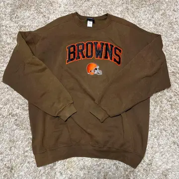 구제 의류 미식축구 맨투맨 BROWNS 브라운