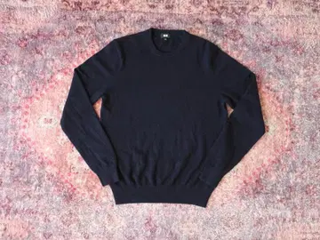 초특가 인기 UNIQLO 캐시미어 크루넥 스웨터 네이비 M 유니클로