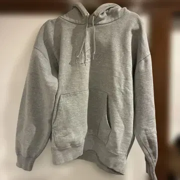 그레이 후드 부착 후드티