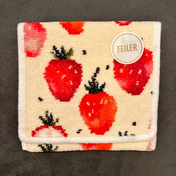 [ 미사용 새상품 ] 스트로베리 도트 손수건 파우치