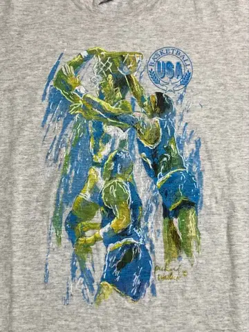 농구 구제 의류 빈티지 usa제 90s 아트 티 싱글 스티치