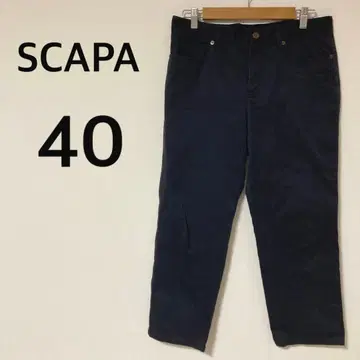SCAPA 스키니 팬츠 [L] 스트레이트 팬츠 네이비