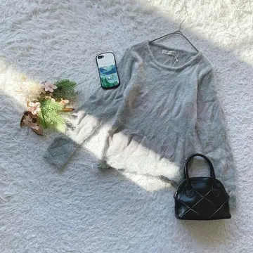 캐서린로스 니트 페더얀 긴팔 M 겨울용 무지 보송보송 돌려입기